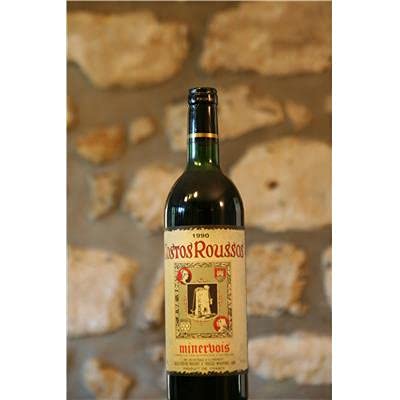 Rotwein, Minervois, Costo Roussos 1990 von Languedoc Roussillon