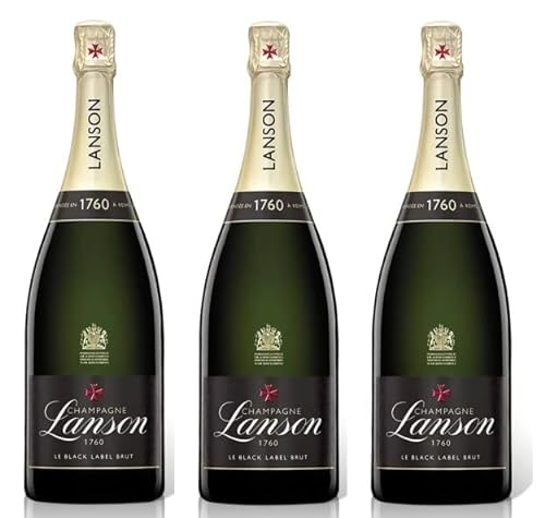 3x 1,5l - Champagne Lanson - Le Black Label - brut - MAGNUM - Champagne A.O.P. - Frankreich - Champagner trocken von Lanson Champagne