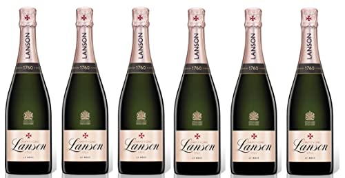 6x 0,75l - Champagne Lanson - Le Rosé - Champagne A.O.P. - Frankreich - Rosé-Champagner trocken von Lanson Champagne