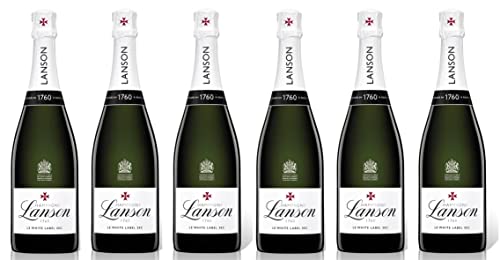 6x 0,75l - Champagne Lanson - Le White Label - sec - Champagne A.O.P. - Frankreich - Champagner trocken von Lanson Champagne