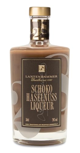 Lantenhammer – Schoko-Haselnuss Liqueur 20% Vol. (1x 500ml) | Likör aus Bayern | Von Natur aus Laktosefrei von Lantenhammer
