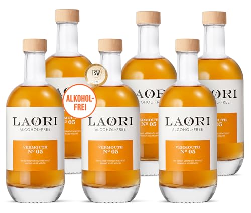 Laori No 05 Vermouth 6x500ml | Alkoholfreier Weinaperitif mit Wermut & Enzian Kräutern | Perfekt für Cocktails & Longdrinks | 100% Weinbasis, ohne künstliche Aromen & Farbstoffe| Vegan & Zuckerfrei Laori No 05 Vermouth 6x500ml | Alkoholfreier Weinaperitif mit Wermut & Enzian Kräutern | Perfekt für Cocktails & Longdrinks | 100% Weinbasis, ohne künstliche Aromen & Farbstoffe| Vegan & Zuckerfrei von Laori