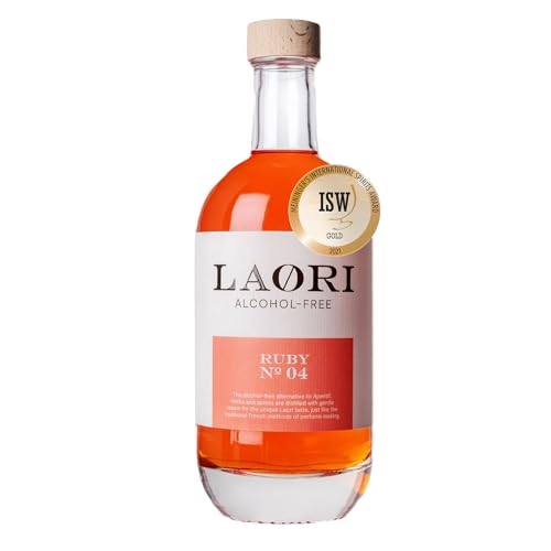 Laori Ruby No 04 Alkoholfreier Spritz 500 ml | Alkoholfreier Aperitif ohne künstliche Aromen | Fruchtig-frischer Geschmack | Perfekt für alkoholfreie Cocktails | Vegan & kalorienarm von Laori