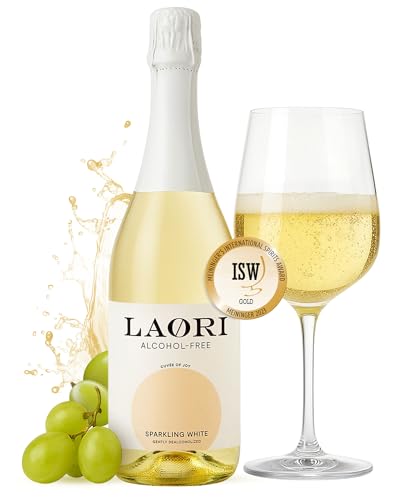 Laori Sparkling White 0,75L | Alkoholfreier Sekt mit zitrischer Frische & blumigen Noten | Perfekt für Italian Spritz & zum Anstoßen | Ohne künstliche Aromen & Farbstoffe | Nur 19 Kalorien & vegan von Laori