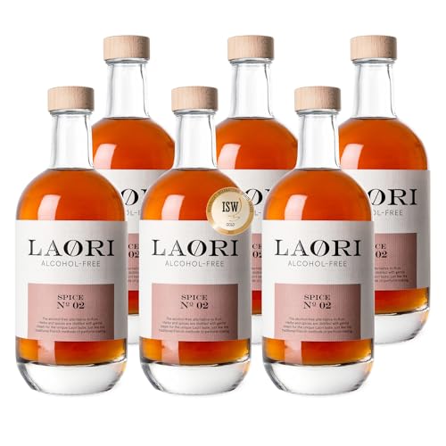 Laori Spice No 02 | Alkoholfreie Alternative zu Rum | Vegan, kalorienarm & zuckerfrei | Feinste Botanicals ohne künstliche Aromen | Perfekt für alkoholfreie Longdrinks | 6x500 ml Set von Laori