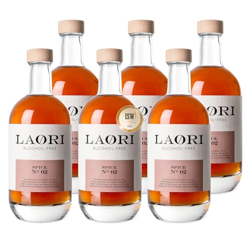 Laori Spice No 02 | Alkoholfreie Rum-Alternative | Vegan, kalorienarm & zuckerfrei | Feinste Botanicals ohne künstliche Aromen | Perfekt für alkoholfreie Longdrinks & Cocktails | Laori No 2-6x 500ml von Laori