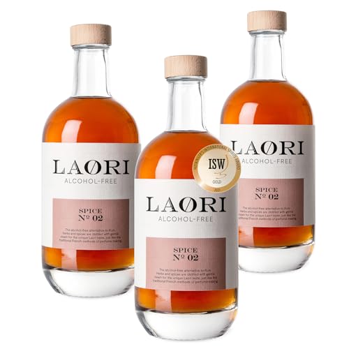 Laori Spice No 02 | Alkoholfreie Alternative zu Rum | Vegan, kalorienarm & zuckerfrei | Feinste Botanicals ohne künstliche Aromen | Perfekt für alkoholfreie Longdrinks | 3 x 500 ml Laori No 2 von Laori