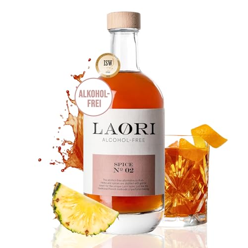 Laori Spice No 02 | Alkoholfreie Alternative zu Rum | Vegan, kalorienarm & zuckerfrei | Feinste Botanicals ohne künstliche Aromen | Perfekt für alkoholfreie Longdrinks | 500 ml Laori No 2 von Laori