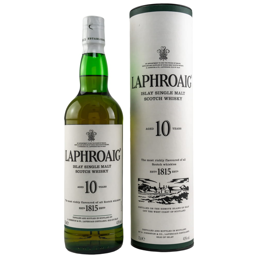 Laphroaig 10 Jahre 40% vol. 0,7 l Laphroaig 10 Jahre 40% vol. 0,7 l von Laphroaig