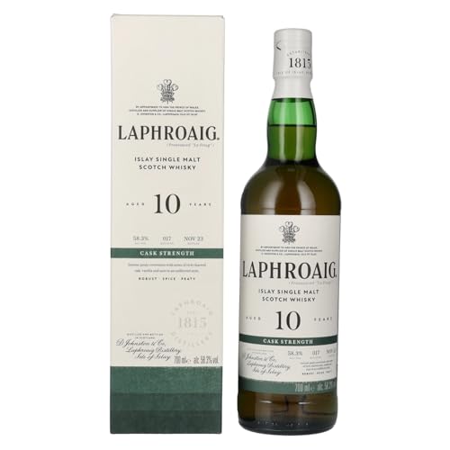 Laphroaig 10 Years Old Cask Strength Batch 17 58,3% Vol. 0,7l in Geschenkbox Laphroaig 10 Years Old Cask Strength Batch 17 58,3% Vol. 0,7l in Geschenkbox von Laphroaig