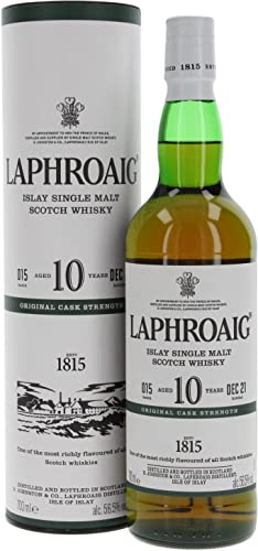 Laphroaig 10YO Cask Strength 2021 Batch 15 Whisky 0,7L (56,5% Vol.) von Laphroaig