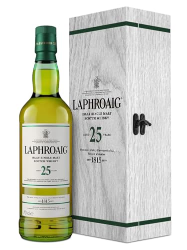 Laphroaig 25 Years Old Islay Single Malt Scotch Whisky 2022 53,4% Vol. 0,7l in Holzkiste von Laphroaig