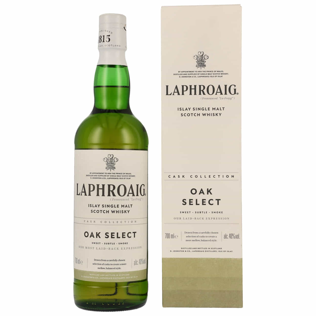 Laphroaig Oak Select 40% vol. 0,7l von Laphroaig