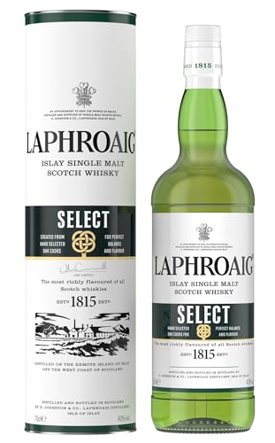 Laphroaig Select | Islay Single Malt Scotch Whisky | mit Geschenkverpackung | sanfter Torfrauch mit süßlichen Noten | 40% Vol | 700ml ( Die Geschenkverpackung kann variieren) von Laphroaig