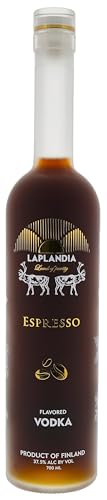 Laplandia I Flavoured Espresso Vodka I 700 ml Flasche I 37,5% Volume I Premium Espresso Wodka aus Lapland von Laplandia