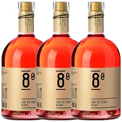 Lar de Maía 8º Rosado Tempranillo Vino de la Tierra de Castilla y León Jung 75 cl (Schachtel mit 3 Flaschen von 75 cl) von Lar de Maía