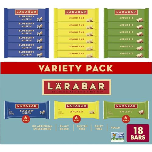 Larabar Variety Pack, Blaubeer-Muffin, Zitronenriegel, Apfelkuchen, Obst- und Nussriegel, 18 Karat Larabar Variety Pack, Blaubeer-Muffin, Zitronenriegel, Apfelkuchen, Obst- und Nussriegel, 18 Karat von Larabar