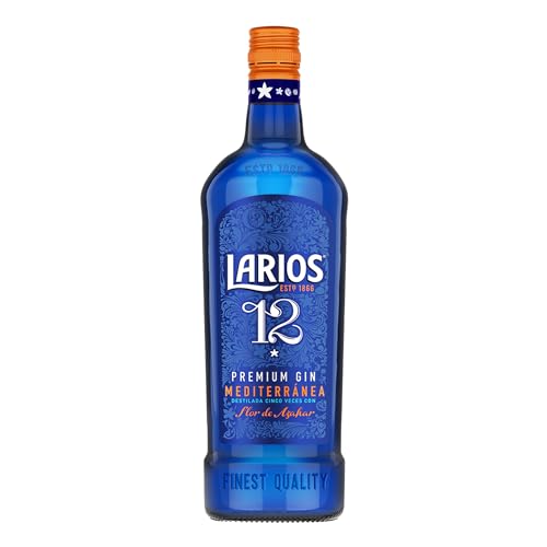 Larios Premium Gin | mediterraner Premium Orange Blossom Gin mit zarten und erfrischenden Nuancen | perfekt für Longdrinks und Cocktails | 40 % vol | 700 ml von LARIOS