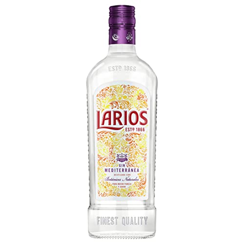 Larios Gin Mediterránea | mit Wacholderbeeren und Zitrusfrüchte | perfekt für Longdrinks und Cocktails | 37.5 % vol | 1000 ml von LARIOS