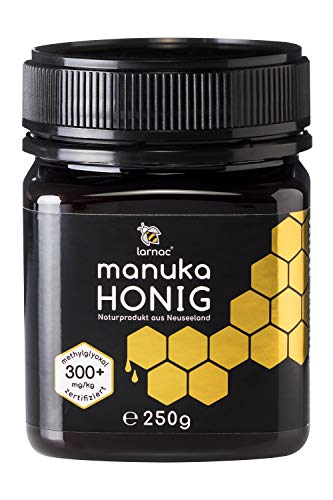 Larnac Manuka Honig 300+ MGO aus Neuseeland, 250g, zertifizierter Methylglyoxalgehalt von Larnac