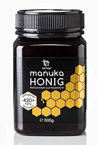 Larnac Manuka Honig 420+ MGO aus Neuseeland, 500g, zertifizierter Methylglyoxalgehalt von Larnac