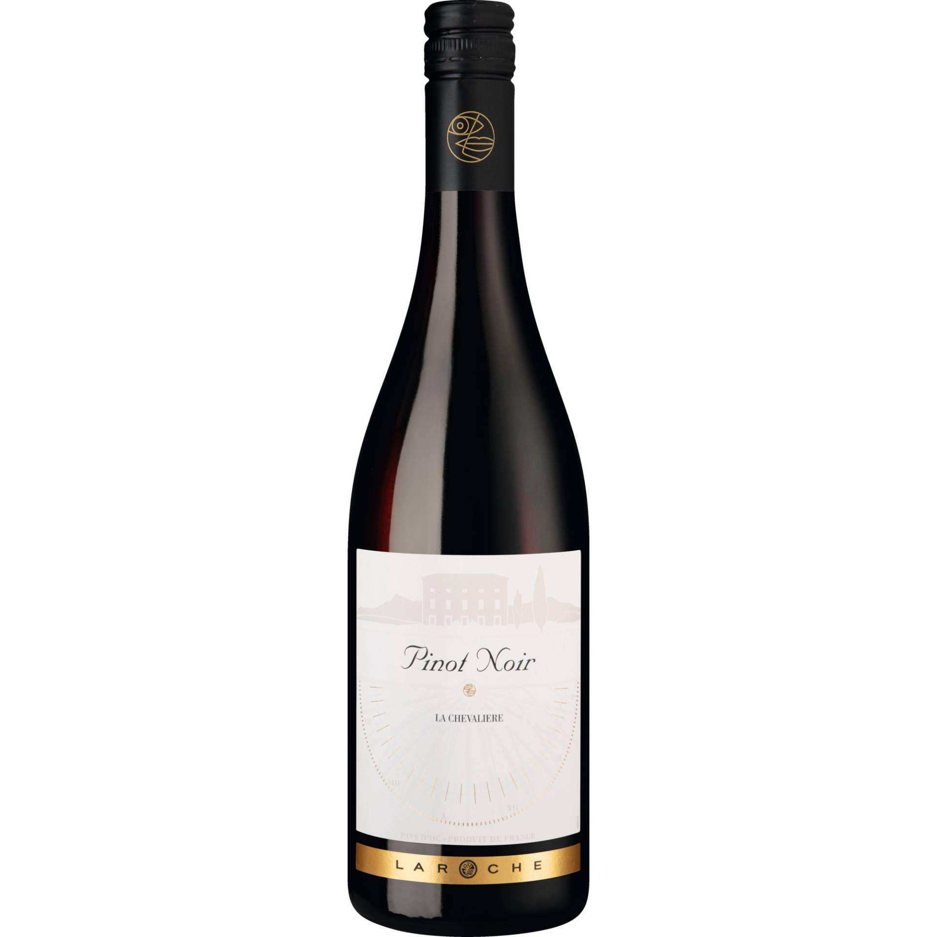 Mas la Chevalière Pinot Noir, Pays d'Oc IGP, Languedoc-Roussillon, 2022, Rotwein von Laroche, 34500 Béziers, France