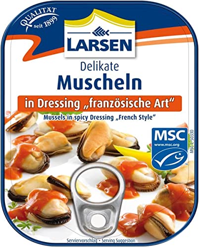 Larsen MSC Muscheln In Dressing Französische Art, 110 g Larsen MSC Muscheln In Dressing Französische Art, 110 g von Larsen