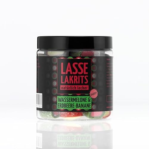 LASSE LAKRITS - Saure Wassermelone & saure Erdbeere 165g von Lasse Lakrits
