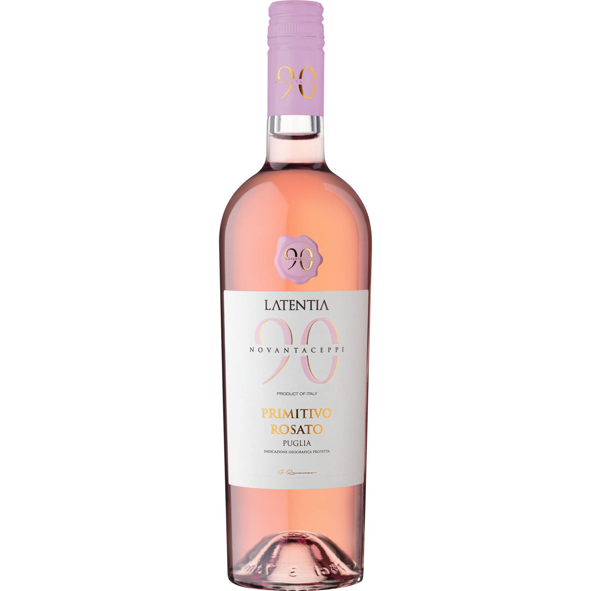 Novantaceppi Primitivo Rosato, Puglia IGT, Abruzzen, 2023, Roséwein Novantaceppi Primitivo Rosato, Puglia IGT, Abruzzen, 2023, Roséwein von Latentia Winery SPA, 74014 Laterza - Italia