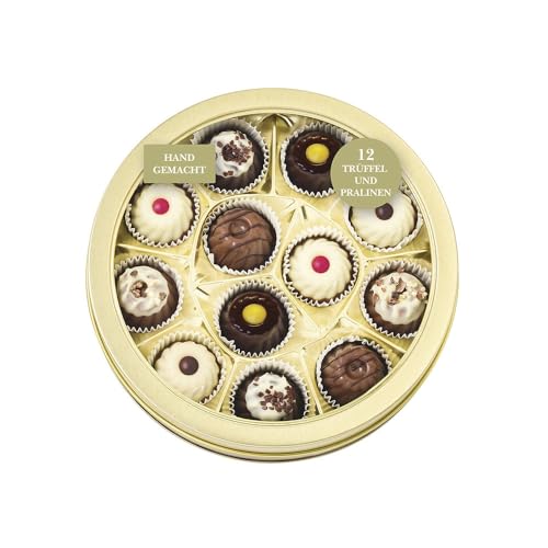 Lauensteiner Gugelhupf-Runddose | 155 g Gugelhupf-Pralinen | 6-fach sortiert, mit und ohne Alkohol | Geschenkidee für Frauen und Männer | 1er Pack Lauensteiner Gugelhupf-Runddose | 155 g Gugelhupf-Pralinen | 6-fach sortiert, mit und ohne Alkohol | Geschenkidee für Frauen und Männer | 1er Pack von Lauenstein Confiserie