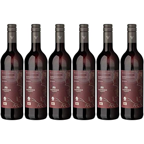 Bio Schwarzriesling QbA Lauffener Weingärtner 13% 0,75l (Paket 6x0,75l) von Lauffener Weingärtner