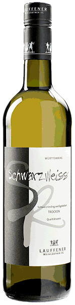 Lauffener Schwarz/Weiss Schwarzriesling Weißwein trocken 0,75 l von Lauffener Weingärtner