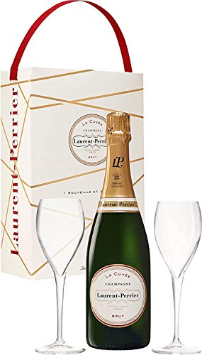 Laurent Perrier La Cuvee Brut + 2 Glasses Champagner 12% 0,75l Flasche von Laurent Perrier