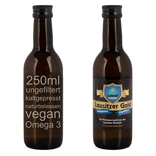 Lausitzer Gold 250ml - das beste Leinöl, dass wir bei LinoPura haben!: kaltgepresst, ungefiltert, naturbelassen, viel Omega 3, 250ml Lausitzer Gold 250ml - das beste Leinöl, dass wir bei LinoPura haben!: kaltgepresst, ungefiltert, naturbelassen, viel Omega 3, 250ml von Lausitzer Ölmühle