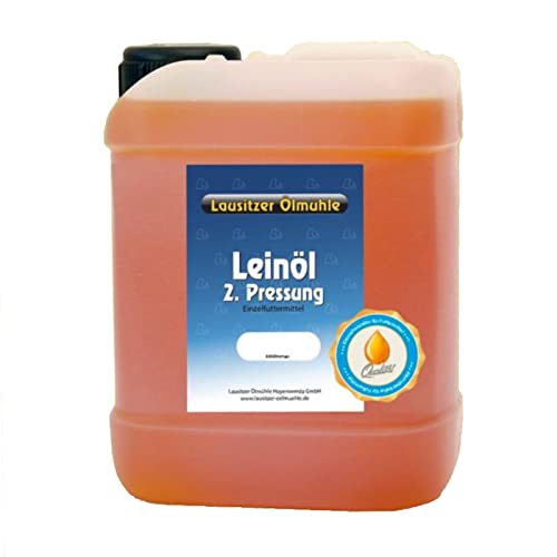 Leinöl 2. Pressung als Tierfutter für Pferde und Hunde, 5 Liter Leinöl 2. Pressung als Tierfutter für Pferde und Hunde, 5 Liter von Lausitzer Ölmühle