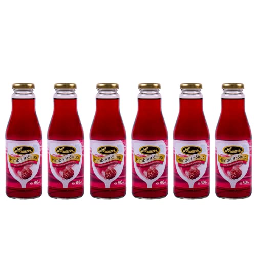 Himbeer-Sirup, der Lausitzer Fruchtsirup Raspberry/Verdünnungssaft mit 6x500ml in der Glasflasche Himbeer-Sirup, der Lausitzer Fruchtsirup Raspberry/Verdünnungssaft mit 6x500ml in der Glasflasche von Lausitzer