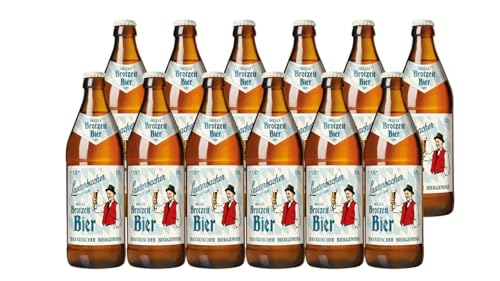 Lauterbacher Brotzeitbier - Bayerisches Bier, Traditionelles Genussbier aus Deutschland (12 x 0,5l) von Lauterbacher
