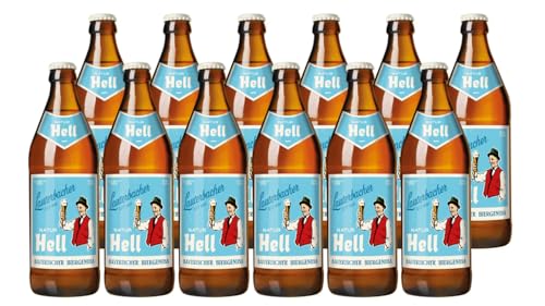 Lauterbacher Natur Hell - Bayerisches Helles, naturtrübes Genussbier aus Deutschland (12 x 0,5l) von Lauterbacher