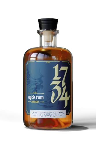 Aged Rum 1734 43% vol. 0,5l holzfassgereifter Rum aus Deutschland handmade im Erzgebirge von Lautergold