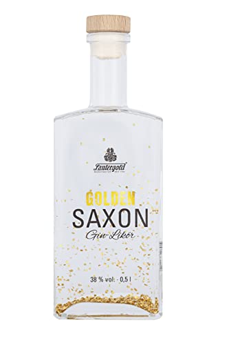Golden Saxon Gin Likör 0,5l 38% vol. mit Blattgold Golden Saxon Gin Likör 0,5l 38% vol. mit Blattgold von Lautergold