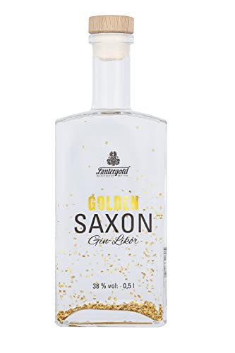 Golden Saxon Gin Likör 0,5l 38% vol. mit Blattgold von Lautergold
