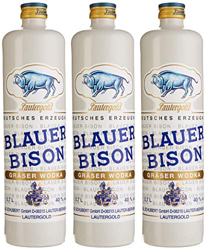 Lautergold Blauer Bison 40% vol. Wodka (3 x 0.7 l) von Lautergold