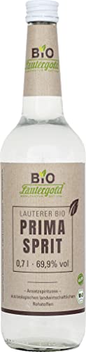 Lauterer Bio Prima Sprit 0,7 l 69,9% vol. Ansatzspirituose Trinkbranntwein von Lautergold