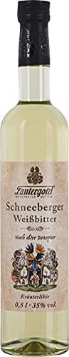 Schneeberger Weißbitter 0,5l 35% vol. Kräuterlikör aus dem Erzgebirge Kräuterbitter von Lautergold