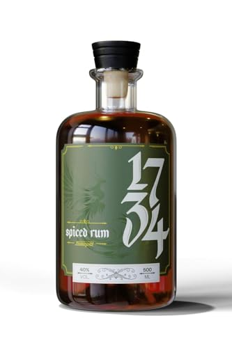 Spiced Rum 1734 40% vol. 0,5l deutscher Rum von Lautergold aus Zuckerrohr zum pur genießen oder mischen von Lautergold