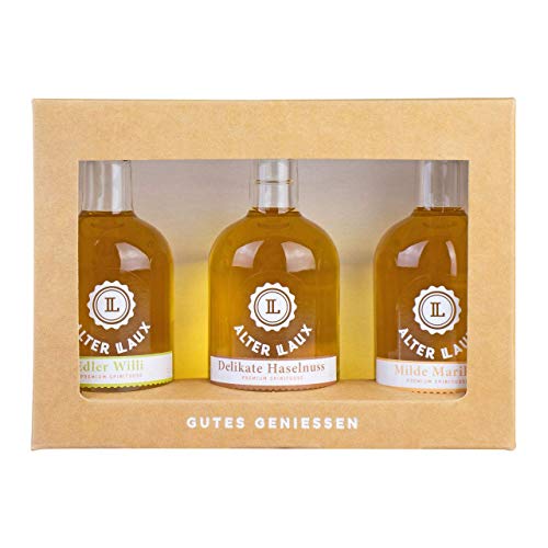 Alter LAUX Spirituosen Geschenkset, Premium Spirituosen mit 3 edlen Sorten à 50ml von Laux