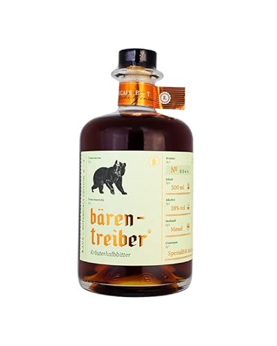 LAUX Bärentreiber Kräuterhalbbitter | Premium Spirituose aus 44 Kräutern | Traditionelle Rezeptur | Ideal für Feinschmecker | 38% Vol. | 500 ml von Laux
