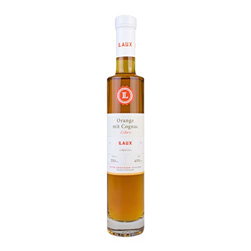 LAUX Orangen-Likör mit Cognac verfeinert - Premium Spirituose - Frische, Fruchtige Noten & Mildes Aroma - Hochwertige Zutaten - 40% Vol. & 0,35 L von Laux