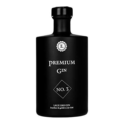 LAUX® Premium Gin No. 3 - Angenehme, leicht herb-bittere Noten & Mildes Aroma - Hochwertige Zutaten - 45% Vol. & 0,5 L von Laux