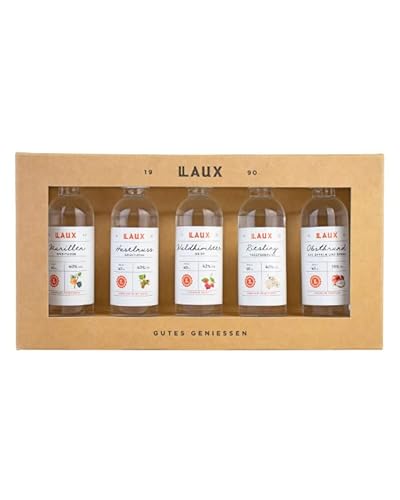 Entdecke den edlen Geschmack von LAUX Spirituosen | Premium Probierset mit 5 Sorten | Hochwertige Zutaten | Für Frauen & Männer (5 x 40ml) von Laux